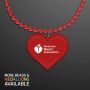 Red Heart Beads Value Necklace With Medallion