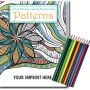 Relax Pack-Patterns Coloring Book - Adults Colored Pencils