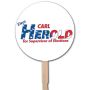 Round Rally Hand Sign W/ 12 Inch Wooden Stick