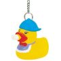 Rubber Baby Duck Key Chain With Bottle