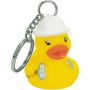 Rubber Construction Worker Duck Key Chain