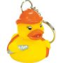 Rubber Fireman Duck Key Chain