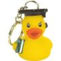 Rubber Graduate Duck Key Chain