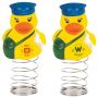 Rubber Mailman Duck Bobble