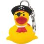 Rubber One-Eyed Pirate Duck Key Chain