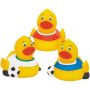 Rubber Sizzling Soccer Duck