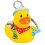 Rubber Travel Duck Key Chain