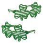 Shamrock Shutter Glasses With Custom Pad Print On Both Stems