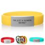 Silicone ID Bracelet With Stainless Steel Plate