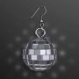 Silver Disco Ball Pierced Earrings, In Pairs Non-Light Up