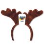 Soft-Touch Reindeer Antlers W/ Custom Printed Paper Icon