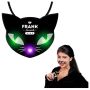 Spooky Cat Eyes Necklace, LED Halloween Jewelry