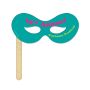 Superhero Mask On A Stick