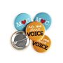 Tin Button Badge - 1 Inch