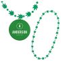 Weed Necklace Pot Leaf With Medallion Non-Light Up