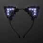 White Lights Black Lace Cat Ears Hair Accessories