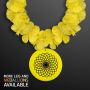 Yellow Flower Lei Necklace With Medallion Non-Light Up