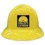 Yellow Plastic Construction Helmet W/Custom Direct Pad Print
