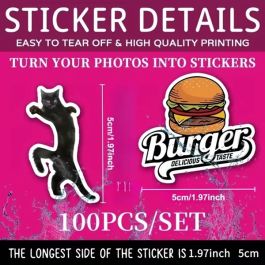 100 Customizable 2 X 2 Inch Die-Cut Stickers 197265