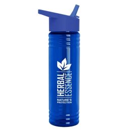 Promotional 24 Oz. Slim Fit Upcycle Rpet Bottles with Flip Straw Lid by ...