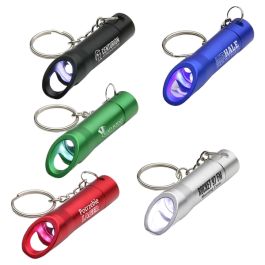 Opening A Key Chain Personalized Aluminum LED Opener Key Chain by Logotech 167842