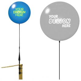 Ballon With Rackets Custom Duraballoon Banded Brackets Long Pole Kit from Logotech 125251