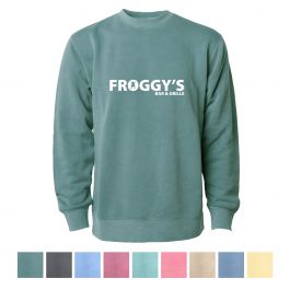 Unisex midweight pigment dyed crew neck clearance