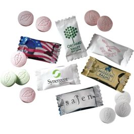 Promotional Individually Wrapped Mints- Peppermint by Logotech 163753