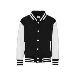 When the Force Kicks in Red White Hoods By AWDis JHA043 Men's 80/20 Heavyweight Letterman Jacket