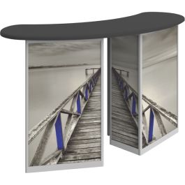 Double Rake Counter Imprinted Linear Double Reception Counter from Logotech 177370