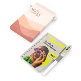 Note Kit Customizable Notes Kit with Acorn Side Bound Notebook from Logotech 169725