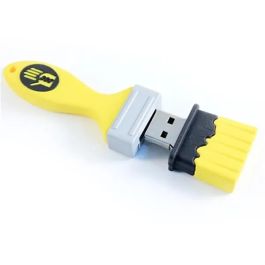 Paint Brush Molded 3D PVC USB Flash Drive 235693