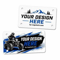 0.023 Inch Hi-Gloss Polyethylene Motorcycle License Plate