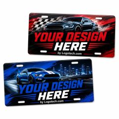 0.055 Inch Full Color Hi-Gloss Polyethylene License Plate