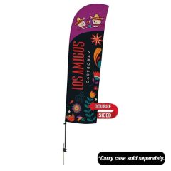 10.5 Ft Value Blade Sail Sign Flag Kit Double-Sided Spike Base