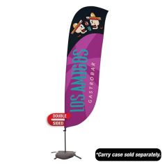 10.5 Ft Value Feather Sail Sign Kit Double-Sided W/ Cross Base