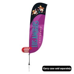 10.5 Ft Value Feather Sail Sign Kit Double-Sided W/ Spike Base