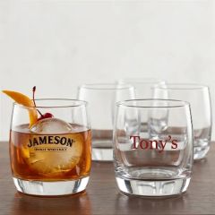 10.5 Oz Old Fashioned Glass Screen Printed