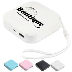 10000 mAh Customized Mini Portable With Lanyard Power Bank