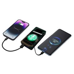 10000 mAh Power Bank With Light Up Full-Color Logo