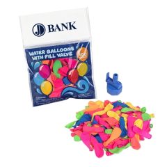 100 Water Balloon Pack With Nozzle