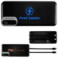 10000 MAh Power Bank With Built-In Cables