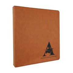 10 1/2 Inch X 11 1/2 Inch Rawhide Leatherette 3 Ring Binder