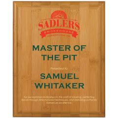 10 1/2 Inch X 13 Inch Bamboo Plaque