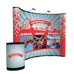 10 Ft Curved Show 'n Rise Floor Display Kit Full Mural