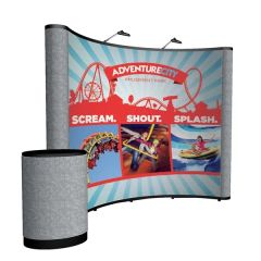 10 Ft Curved Show 'n Rise Floor Kit Mural W/ Fabric Ends