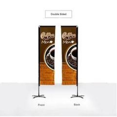 10 Ft Double-Sided Standard Advertising Flag - Rectangle