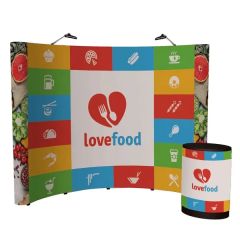 10 Ft Echo Pop-Up Display Kit Mural With Lights