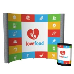 10 Ft Echo Pop-Up Kit Mural With Fabric Ends