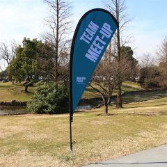 10 Ft Premium Teardrop Sail Sign Flag Kit, 1-Sided